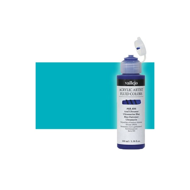  Fine art shop - Acrylic Fluid Vallejo 426, teal, 100 ml. | totenart.com