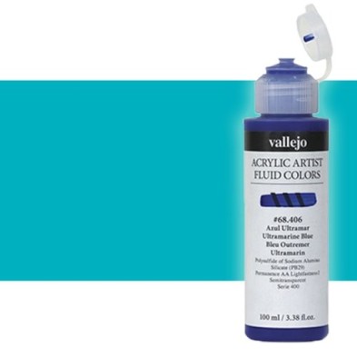  Fine art shop - Acrylic Fluid Vallejo 426, teal, 100 ml. | totenart.com