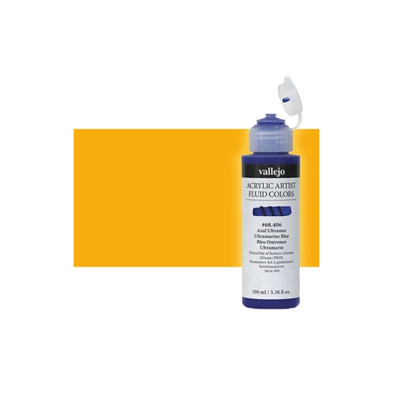  Fine art shop - Acrylic Fluid Vallejo 414, transparent orange, 100 ml. | totenart.com