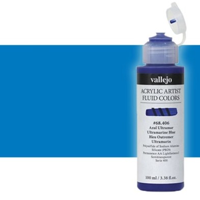 Fine art shop - Acrylic Fluid Vallejo 416, cyan blue, 100 ml. | totenart.com