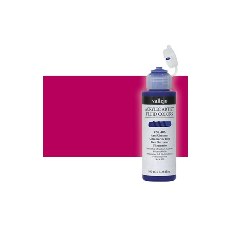  Fine art shop - Acrylic Fluid Vallejo 606, quinacridone red magenta, 100 ml. | totenart.com