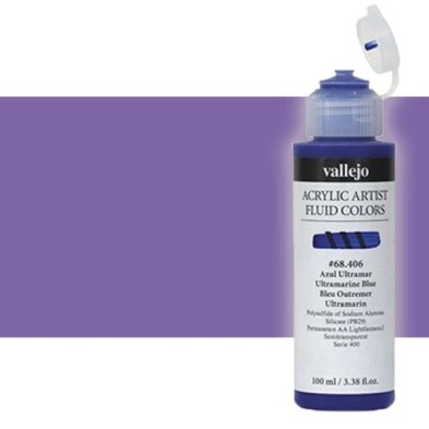  Fine art shop - Acrylic Fluid Vallejo 413, ultramarine violet, 100 ml. | totenart.com