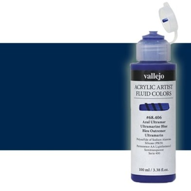  Fine art shop - Acrylic Fluid Vallejo 405, prussian blue (hue), 100 ml. | totenart.com