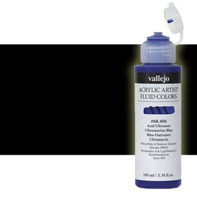  Fine art shop - Acrylic Fluid Vallejo 319, ivory black, 100 ml. | totenart.com