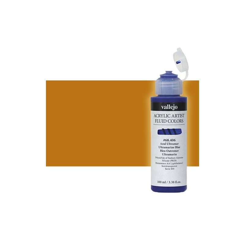  Fine art shop - Acrylic Fluid Vallejo 424, transoxide yellow, 100 ml. | totenart.com