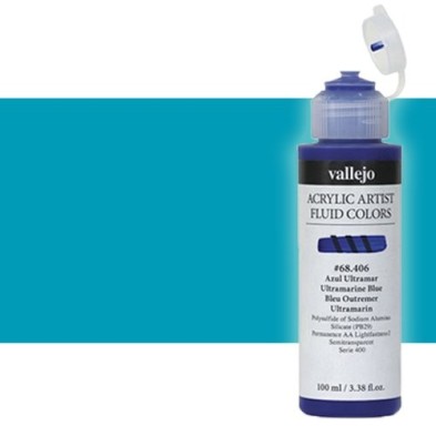  Fine art shop - Acrylic Fluid Vallejo 604, cobalt turquoise, 100 ml. | totenart.com