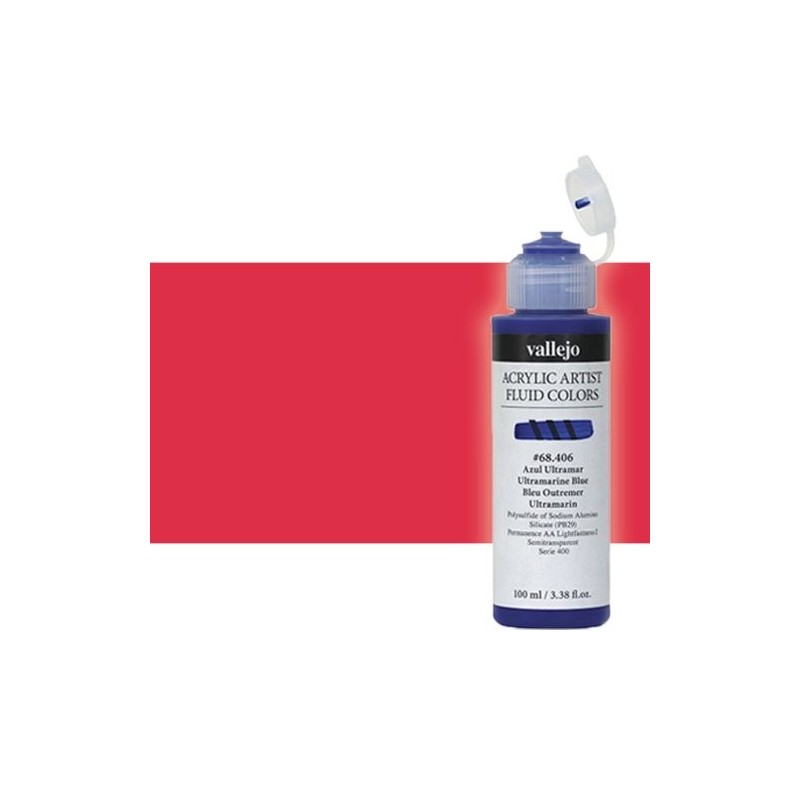  Fine art shop - Acrylic Fluid Vallejo 419, naphthol red light, 100 ml. | totenart.com