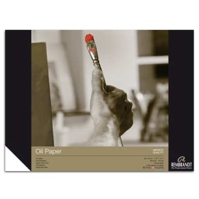  Fine art shop - Rembrandt Oil block 300 gr, 30x40, 10 sheets, canvas grain | totenart.com