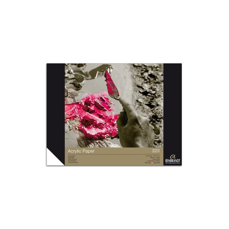  Fine art shop - Rembrandt Acrylic block 400 gr, 30x40, 10 sheets, medium grain | totenart.com
