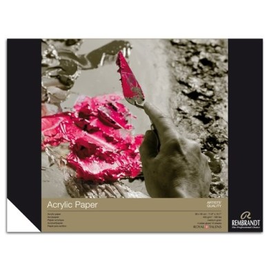  Fine art shop - Rembrandt Acrylic block 400 gr, 30x40, 10 sheets, medium grain | totenart.com