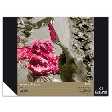  Fine art shop - Rembrandt Acrylic block 400 gr,  24x32, 10 sheets, medium grain | totenart.com