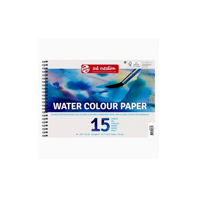  Fine art shop - Art Creation Watercolor block 240 gr, 15 sheets (A4) | totenart.com