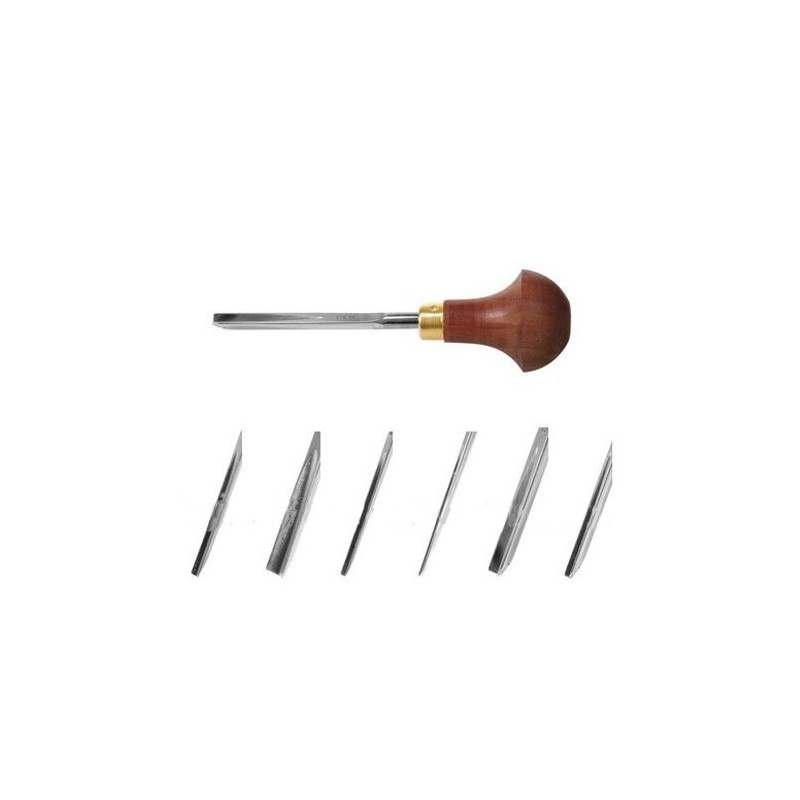 Fine art shop - Case with 6 Xylography Gouges -C- Pfeil | totenart.com