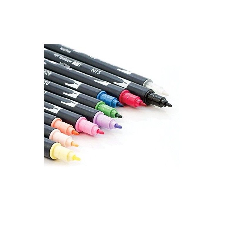 Fine art shop - Tombow Dual Brush Marker, Set of 10 Manga Shojo Colours  | totenart.com\n