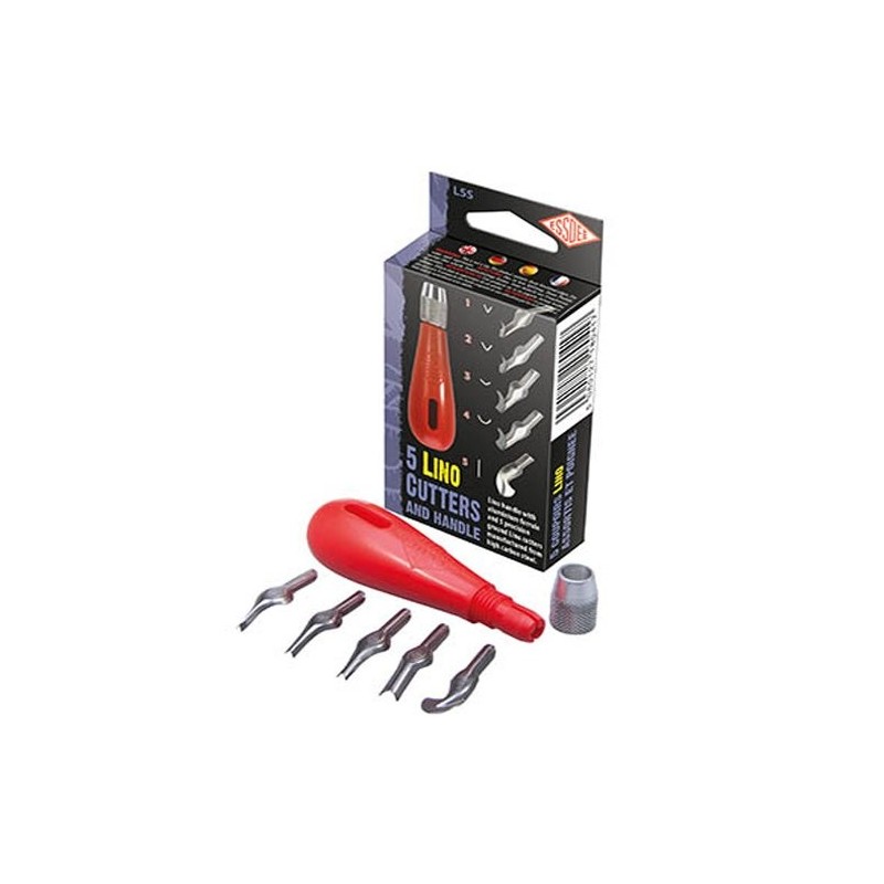 Fine art shop - Lino cutter Set Essdee, handle and 5 cutters | totenart.com\n