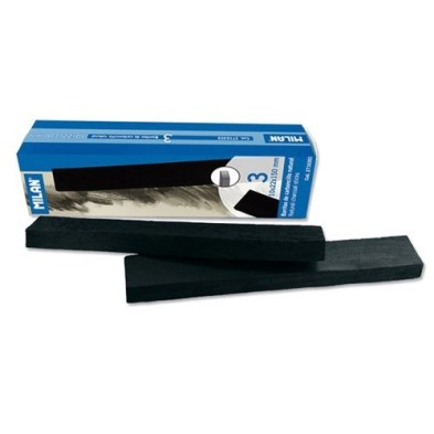 Fine art shop - Natural flat Milan charcoals, 10x22 mm., box 3 units. | totenart.com
