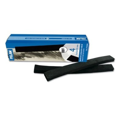 Fine art shop - Natural flat Milan charcoals, 7x15 mm., box 4 units. | totenart.com