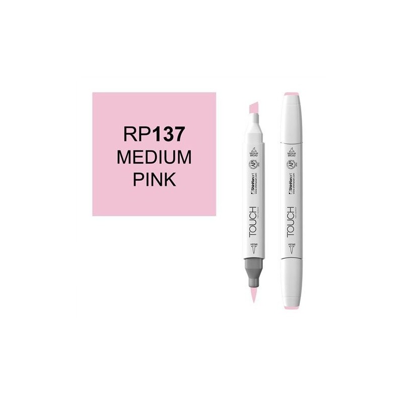 Fine art shop - Marker alcohol TOUCH TWIN Medium Pink n. RP137 | totenart.com