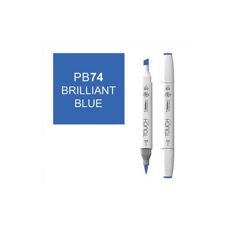 Fine art shop - Marker alcohol TOUCH TWIN Brilliant Blue  n. PB74 | totenart.com