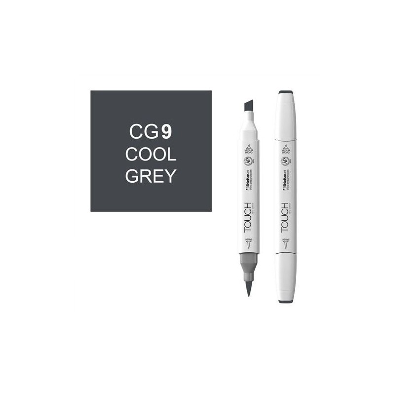 Fine art shop - Marker alcohol TOUCH TWIN  Cool Grey CG9 | totenart.com