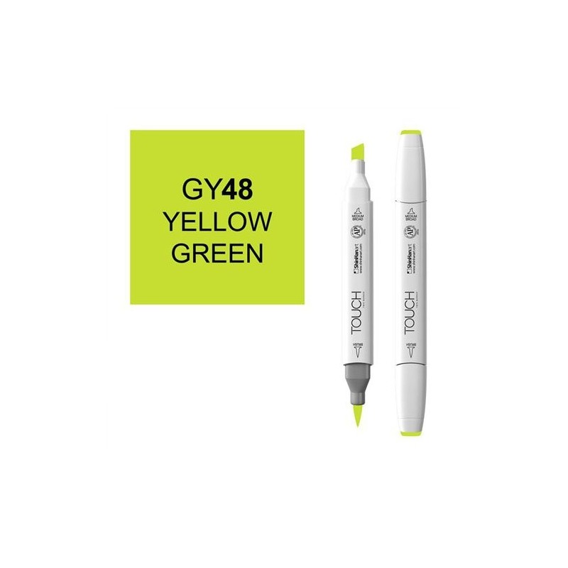 Fine art shop - Marker alcohol TOUCH TWIN Yellow Green n. GY48 | totenart.com