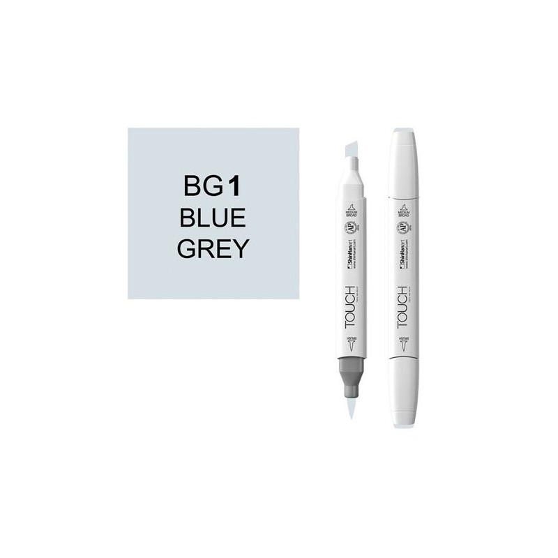 Fine art shop - Marker alcohol TOUCH TWIN  Blue Grey BG1 | totenart.com