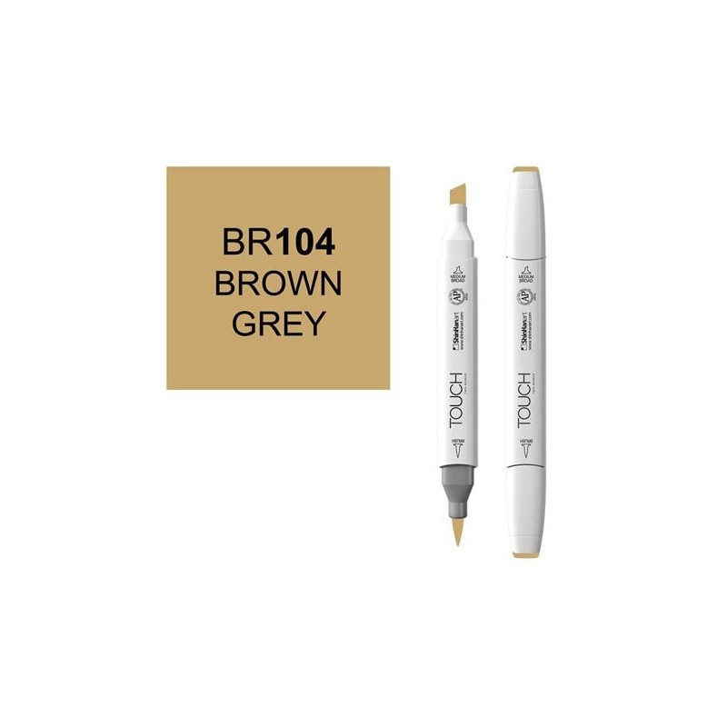 Fine art shop - Marker alcohol TOUCH TWIN Brown Grey  n. BR104 | totenart.com