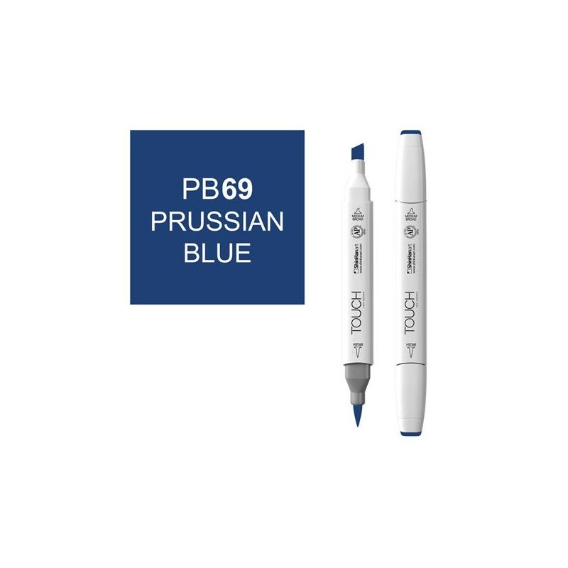 Fine art shop - Marker alcohol TOUCH TWIN Prussian Blue n. PB69 | totenart.com
