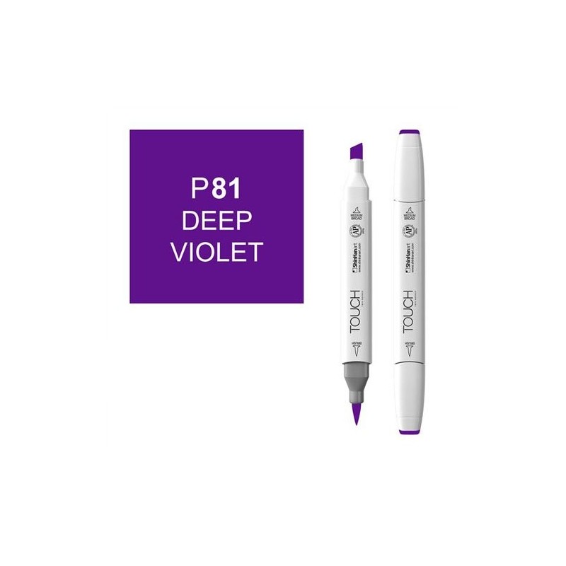 Fine art shop - Marker alcohol TOUCH TWIN Deep Violet n. P81 | totenart.com