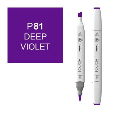 Fine art shop - Marker alcohol TOUCH TWIN Deep Violet n. P81 | totenart.com