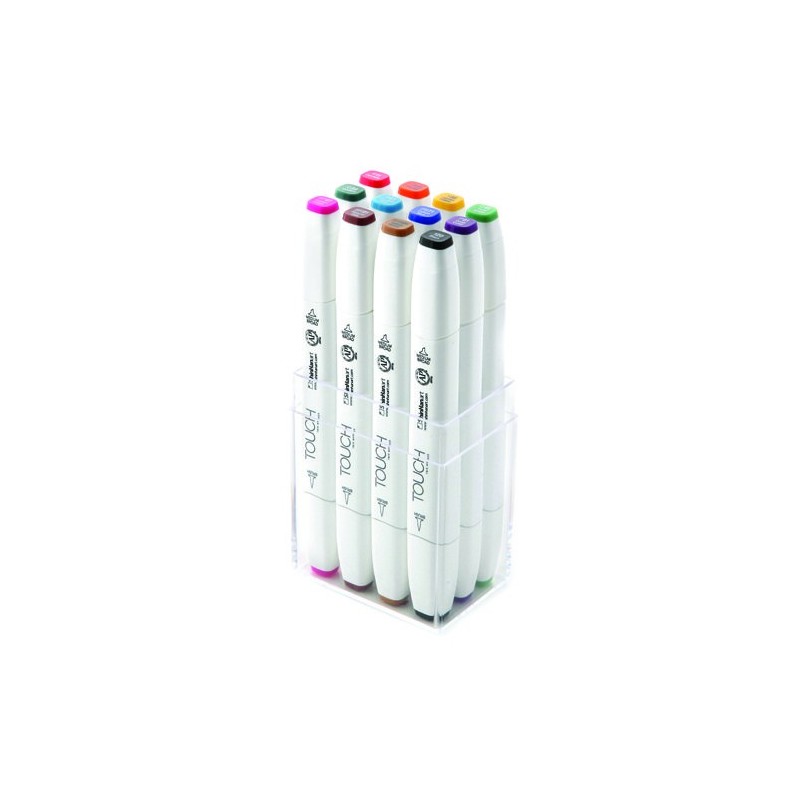 Fine art shop - TOUCH TWIN 12  brush marker main colors set | totenart.com
