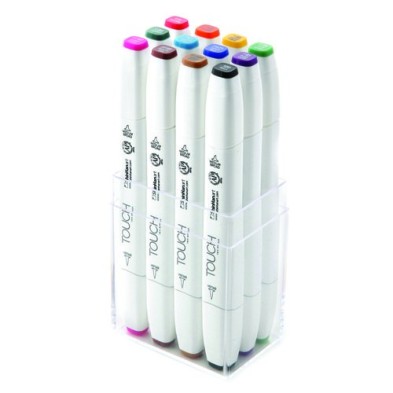 Fine art shop - TOUCH TWIN 12  brush marker main colors set | totenart.com