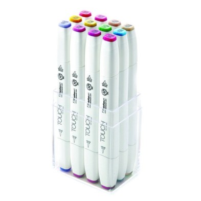 Fine art shop - TOUCH TWIN 12  brush marker pastel colors set | totenart.com
