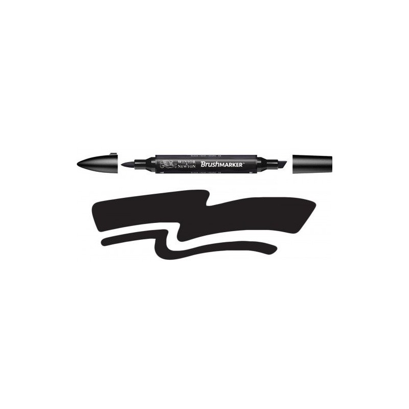Fine art shop - Brushmarker Marker Black (XB) Winsor & Newton | totenart.com