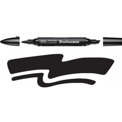 Fine art shop - Brushmarker Marker Black (XB) Winsor & Newton | totenart.com