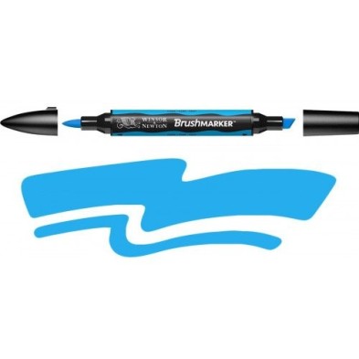 Fine art shop - Brushmarker Cyan (C847) Winsor & Newton | totenart.com
