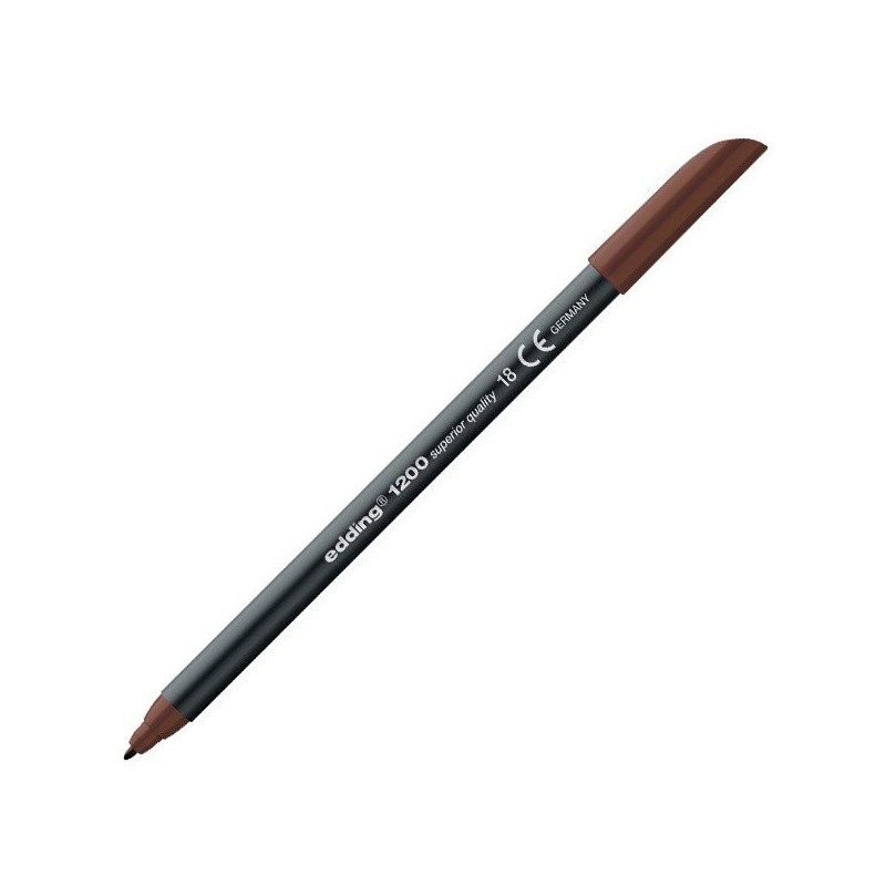 Fine art shop - Edding Marker 1200 Dark Brown 18, 1 mm. tip | totenart.com