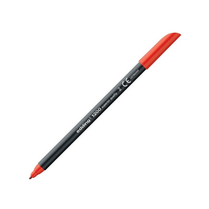 Fine art shop - Edding Marker 1200 Red 02, 1 mm. tip | totenart.com