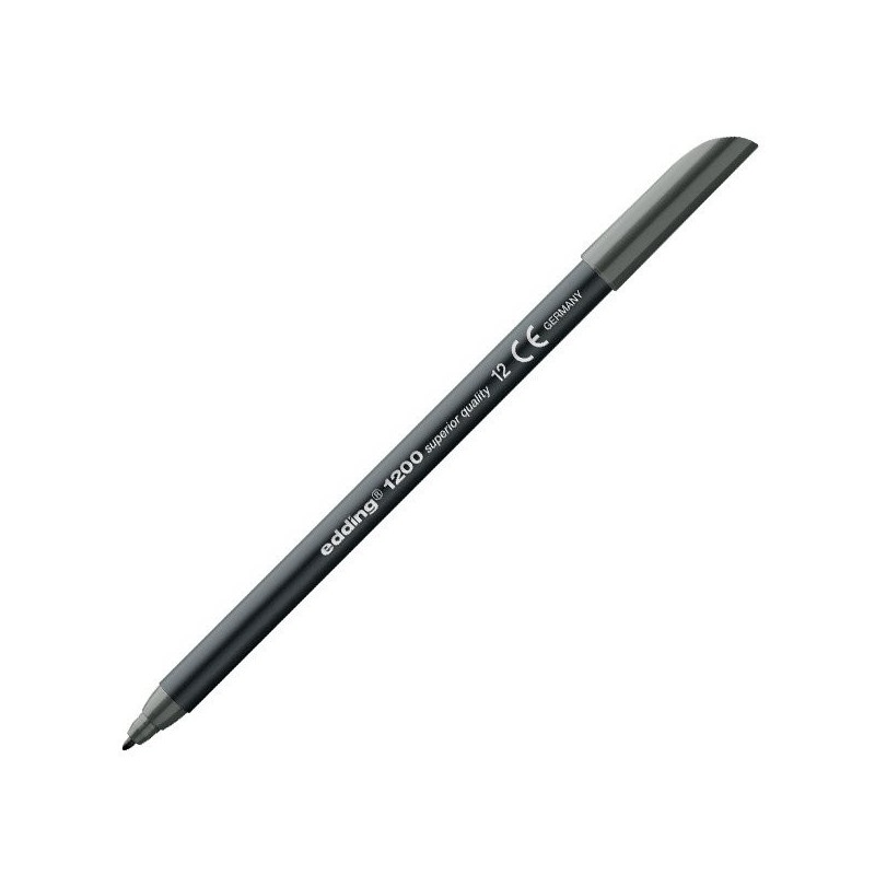 Fine art shop - Edding Marker 1200 Grey 12, 1 mm. tip | totenart.com
