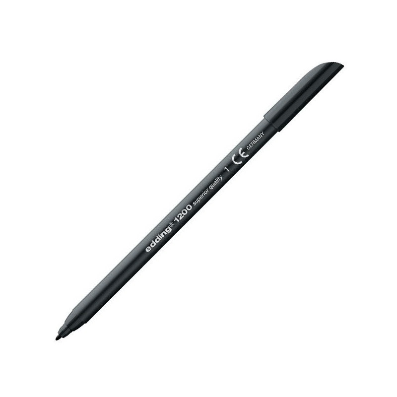 Fine art shop - Edding Marker 1200 Black 01, 1 mm. tip | totenart.com