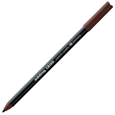 Fine art shop - Edding Marker 1300 Dark Brown 07, 2 mm. tip | totenart.com