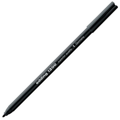 Fine art shop - Edding Marker 1300 Black 01, 2 mm. tip | totenart.com
