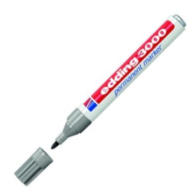 Fine art shop - Edding Permanent Marker 3000 Grey 12, 1.5-3 mm. tip | totenart.com