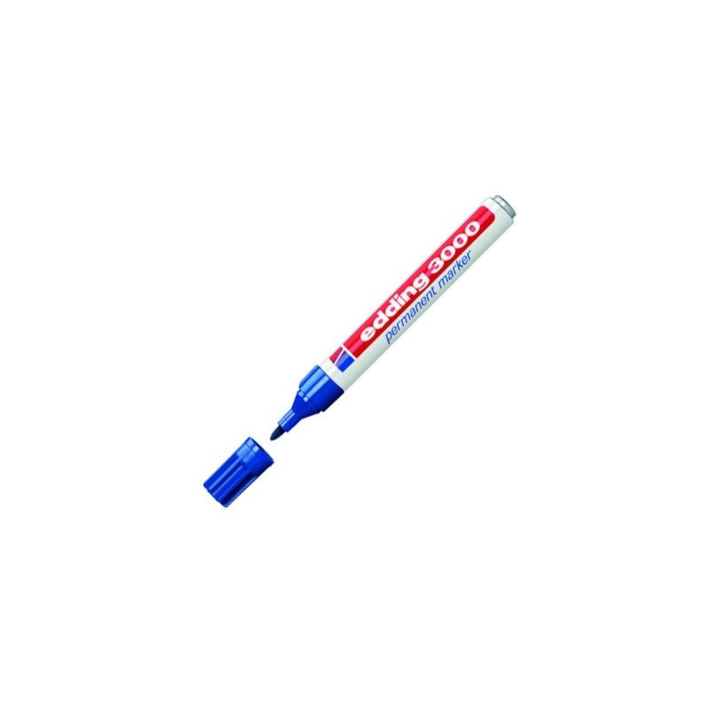 Fine art shop - Edding Permanent Marker 3000 Blue 03, 1.5-3 mm. tip | totenart.com