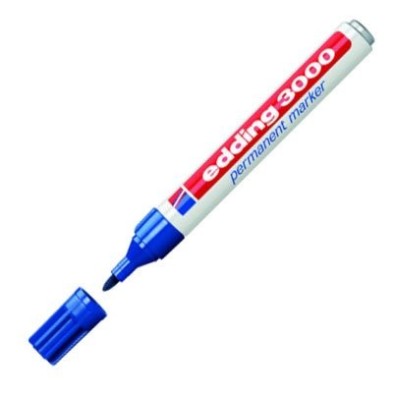 Fine art shop - Edding Permanent Marker 3000 Blue 03, 1.5-3 mm. tip | totenart.com