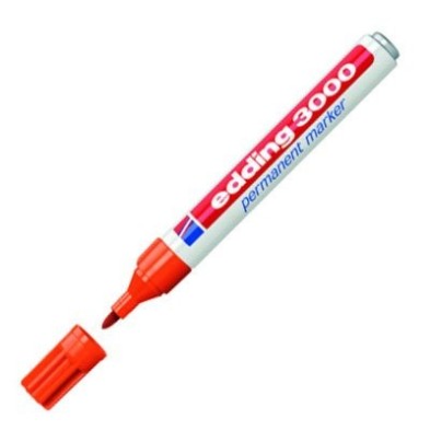 Fine art shop - Edding Permanent Marker 3000 Orange 06, 1.5-3 mm. tip | totenart.com