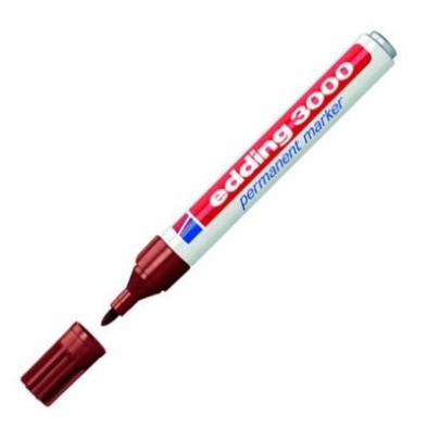 Fine art shop - Edding Permanent Marker 3000 Brown 07, 1.5-3 mm. tip | totenart.com