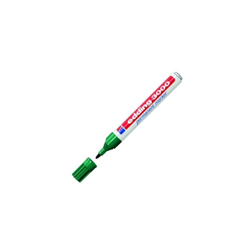 Fine art shop - Edding Permanent Marker 3000 Green 04, 1.5-3 mm. tip | totenart.com