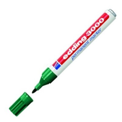 Fine art shop - Edding Permanent Marker 3000 Green 04, 1.5-3 mm. tip | totenart.com