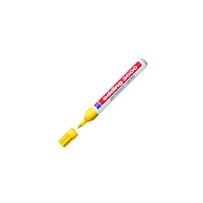 Fine art shop - Edding Permanent Marker 3000 Yellow 05, 1.5-3 mm. tip | totenart.com
